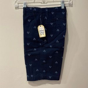 NWT, Faded Glory kids navy blue shorts size 12